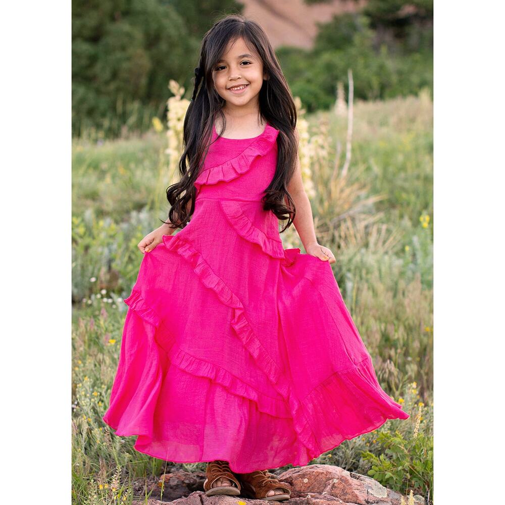 Joyfolie Mia Joy Fae Dress in Prism Pink Girl’s Size 2